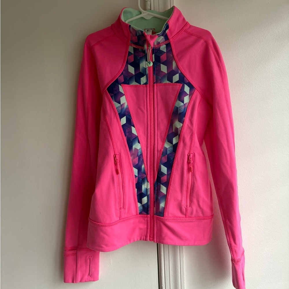 Ivivva (Lululemon) Define Style Jacket in Pink and Blue - Size 8